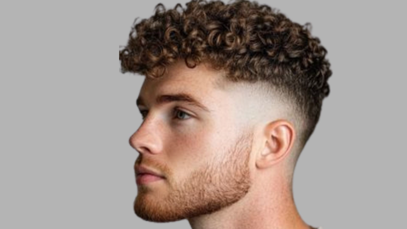 model rambut pria rambut keriting